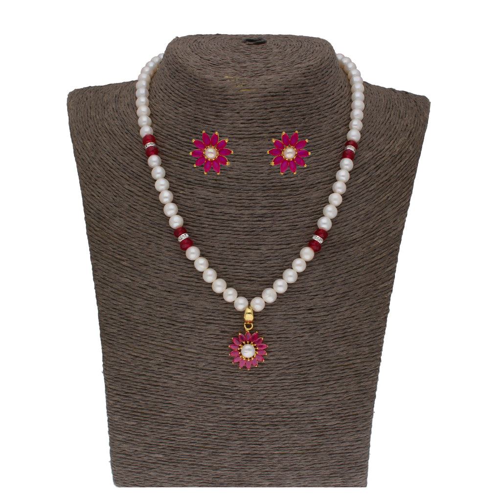J Pearls Navishka 1 Line Pearl Sets - Real Pearl Jewelry | Grab2Buy
