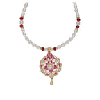 J Pearls Krishna 1 Line Pearl Sets - Real Pearl Jewelry | Grab2Buy