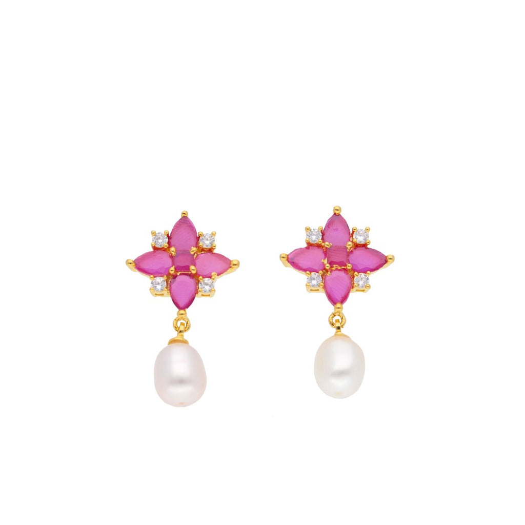 J Pearls Navishka Pearl Earrings - Real Pearl Jewelry | Grab2Buy