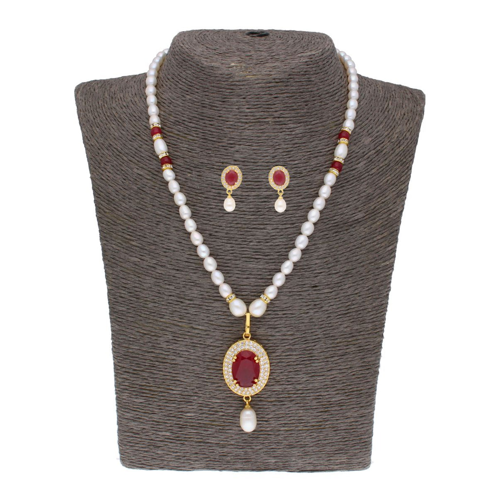J Pearls Navishka Pearl Set - Real Pearl Jewelry | Grab2Buy