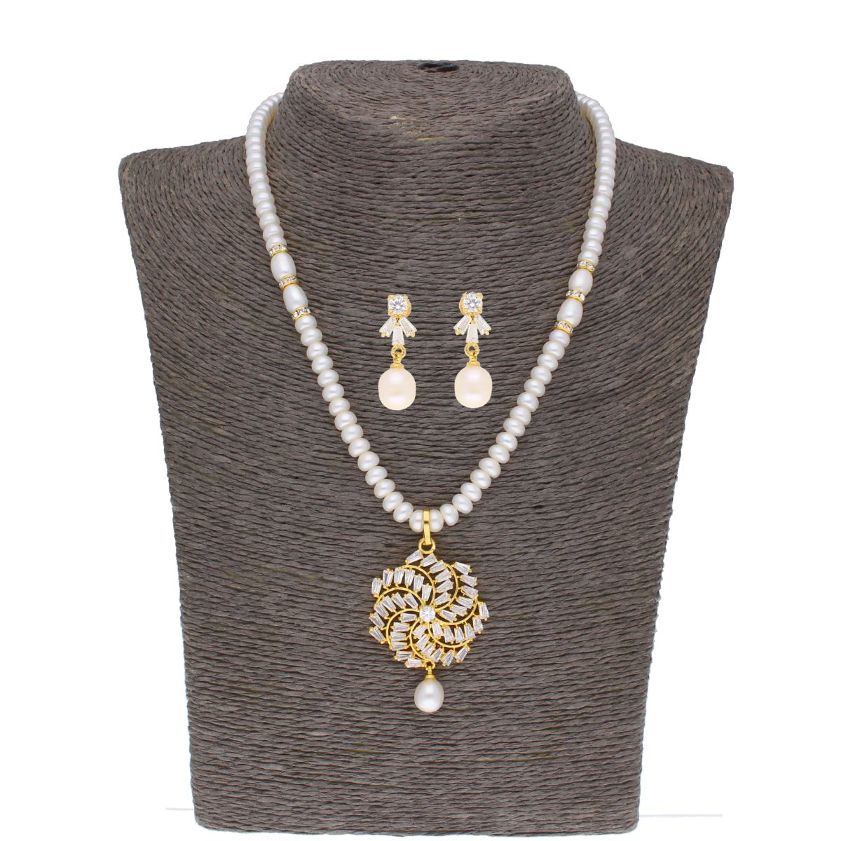 J Pearls Siddhi Pearl Set - Real Pearl Jewelry | Grab2Buy