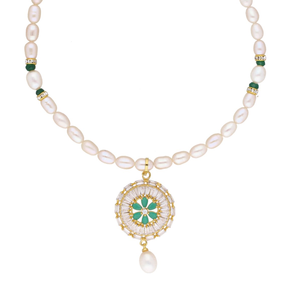 J Pearls Theertha Pearl Set - Real Pearl Jewelry | Grab2Buy