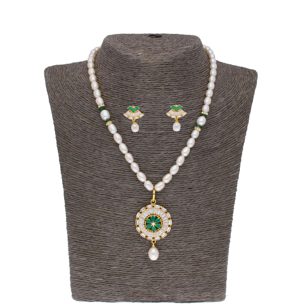 J Pearls Theertha Pearl Set - Real Pearl Jewelry | Grab2Buy