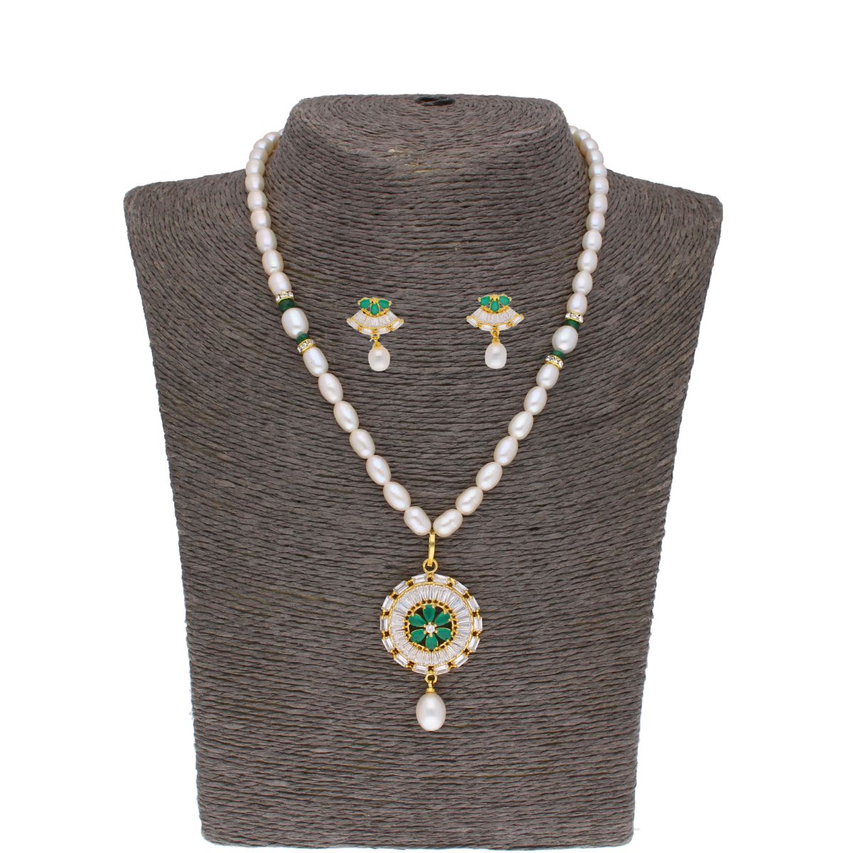 J Pearls Theertha Pearl Set - Real Pearl Jewelry | Grab2Buy