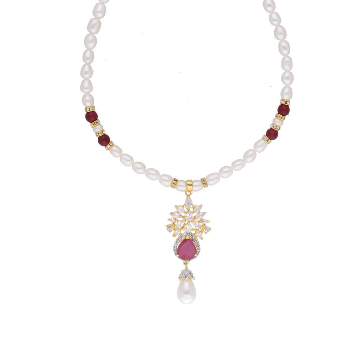 J Pearls Navishka Pearl Set - Real Pearl Jewelry | Grab2Buy
