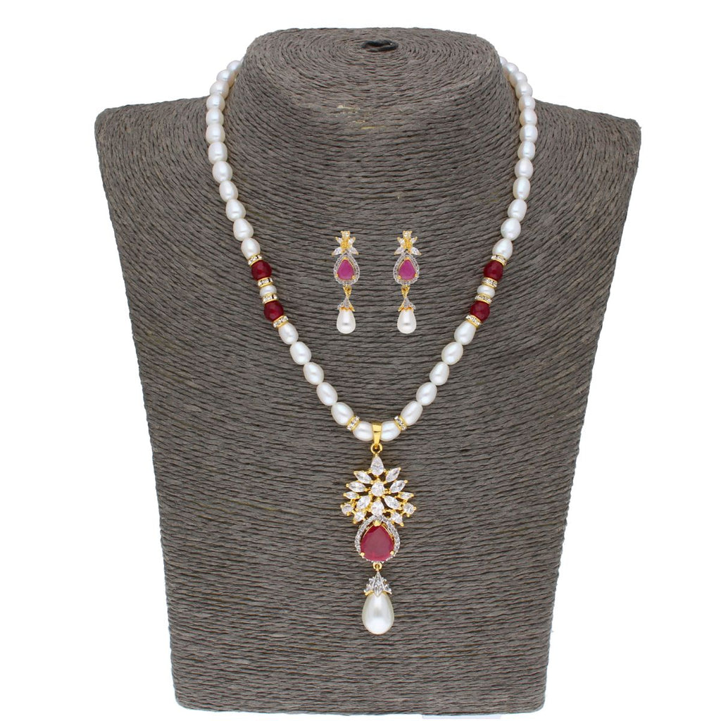J Pearls Navishka Pearl Set - Real Pearl Jewelry | Grab2Buy
