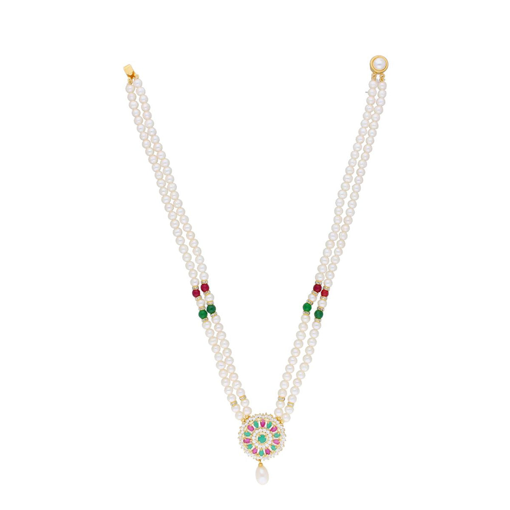 J Pearls Abeedha Pearl Set - Real Pearl Jewelry | Grab2Buy
