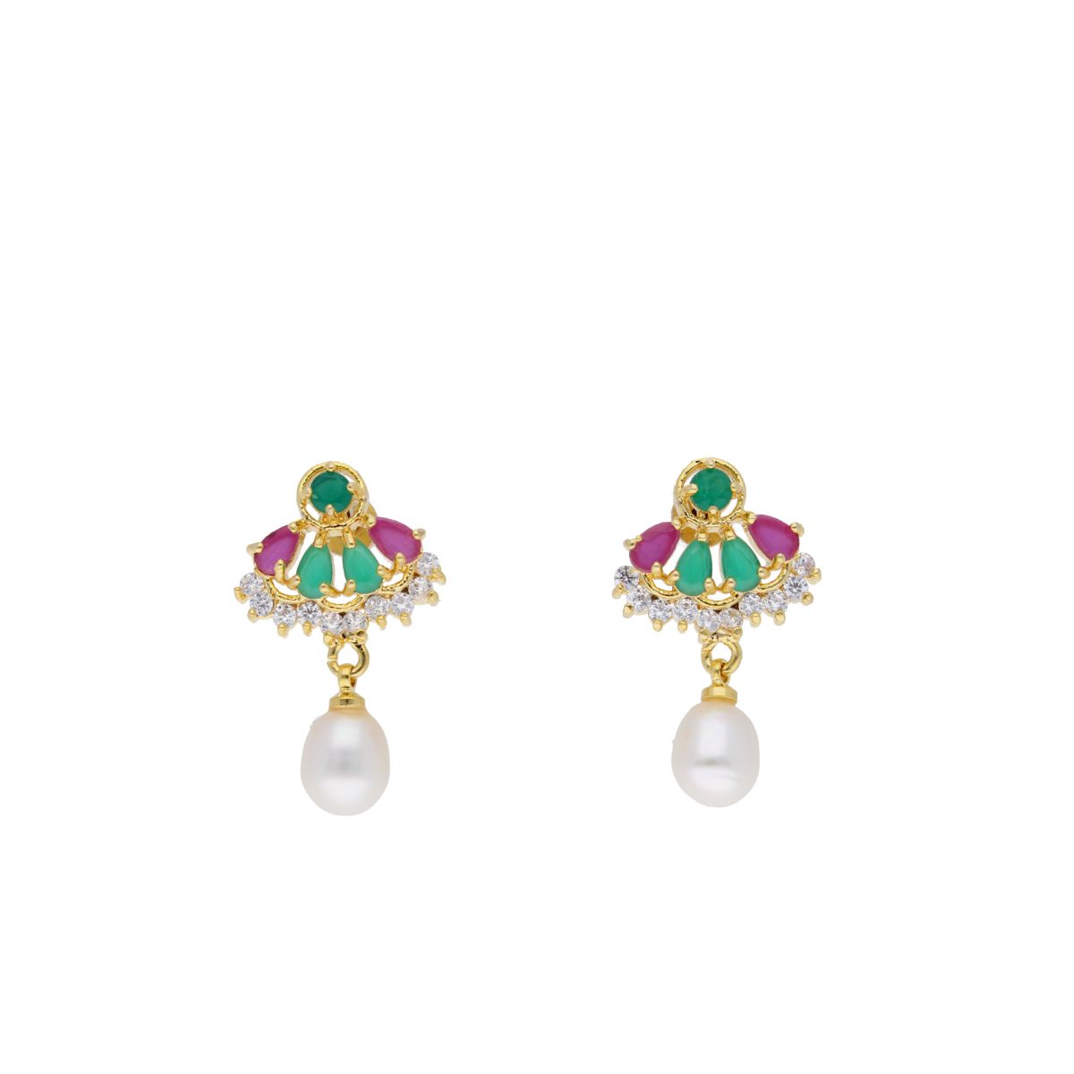 J Pearls Abeedha Pearl Set - Real Pearl Jewelry | Grab2Buy