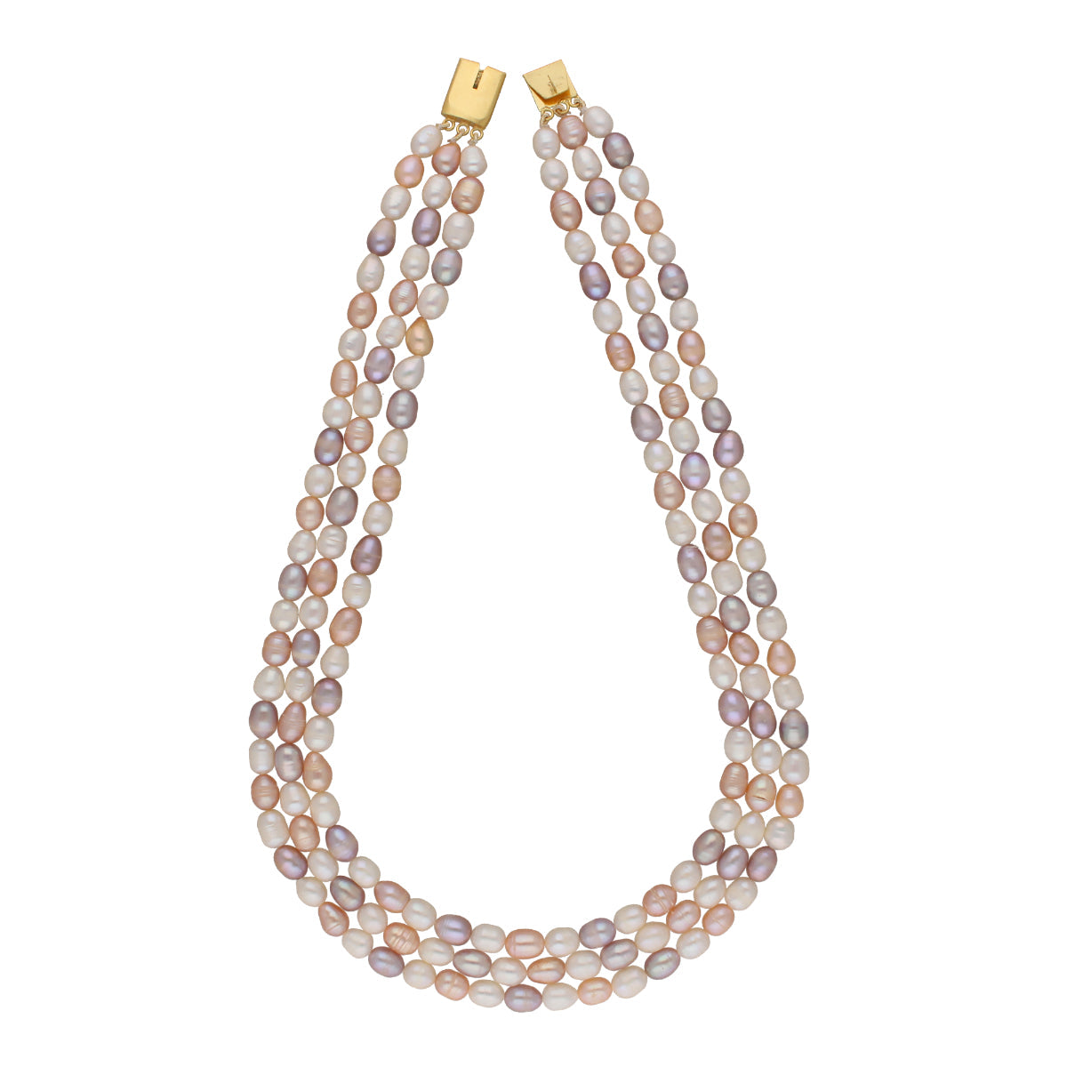 J Pearls Candanayika 3 Lines Pearl Sets - Real Pearl Jewelry | Grab2Buy