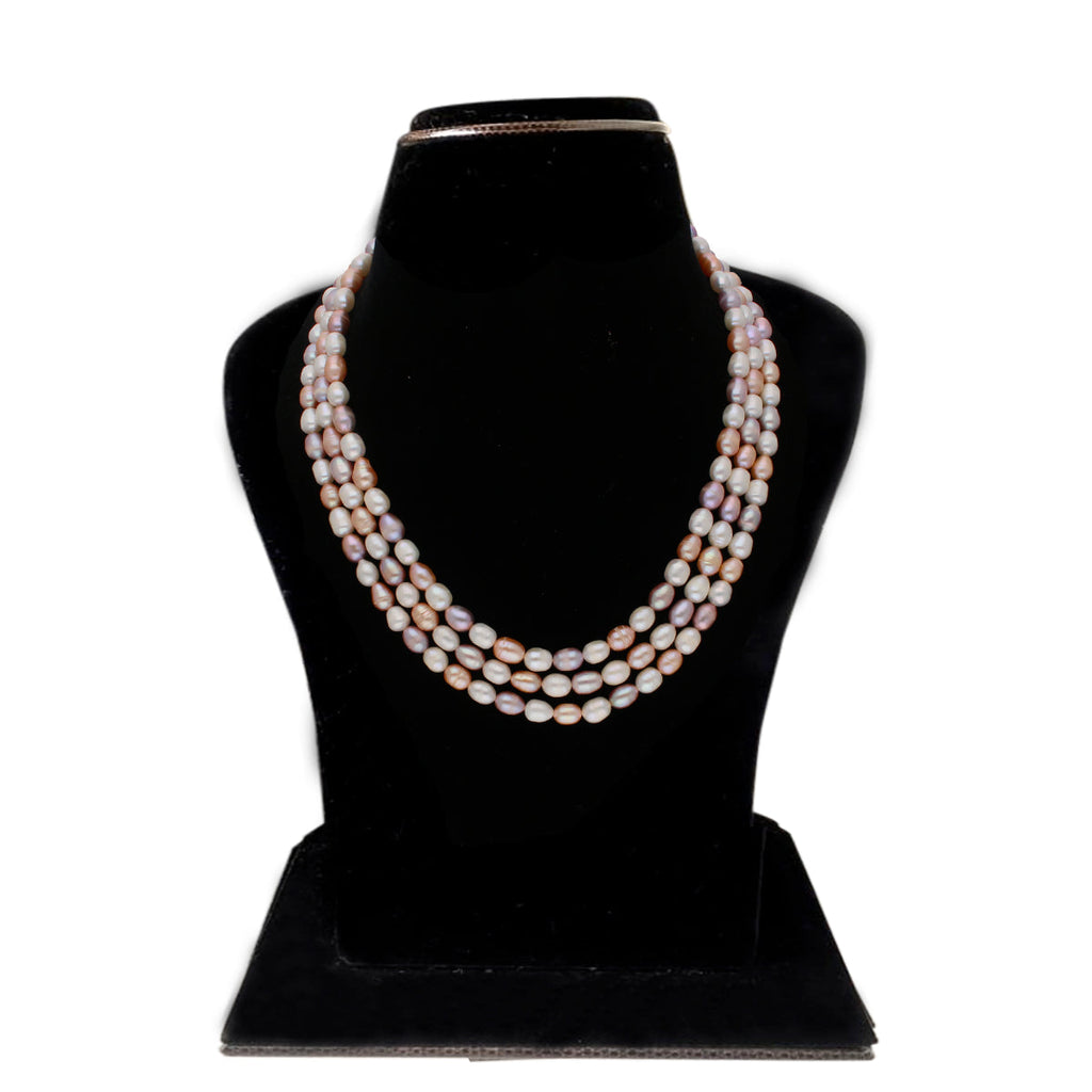 J Pearls Candanayika 3 Lines Pearl Sets - Real Pearl Jewelry | Grab2Buy