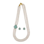 J Pearls Jabala 3 Lines Pearl Set - Real Pearl Jewelry | Grab2Buy