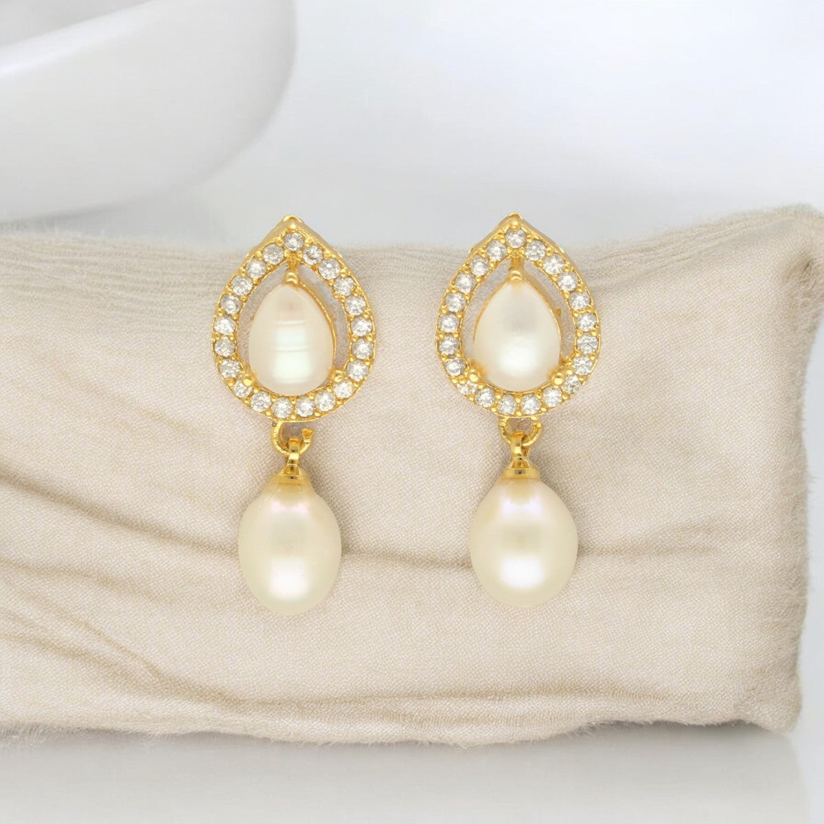 J Pearls Tirna Pearl Earrings | Grab2Buy