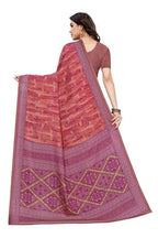 Vamika Printed Red Crepe Silk Saree (ICE RED) | Grab2Buy