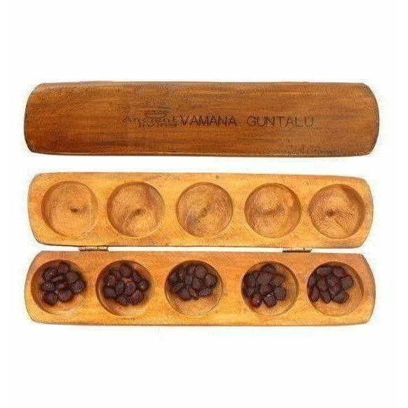 Ancient Living Vamana Guntalu / Pallanghuzi / Mancala wooden Board Game | Grab2Buy