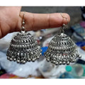 MS Fashion India Tassel Hook Silver Jhumka Earrings | Grab2Buy