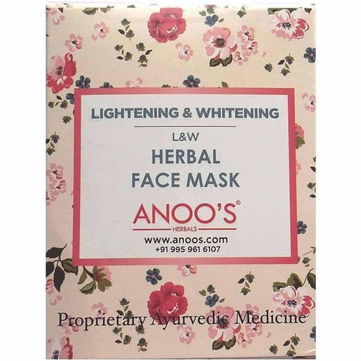 Anoos Herbal Lightening and Whitening Face Mask | Grab2Buy