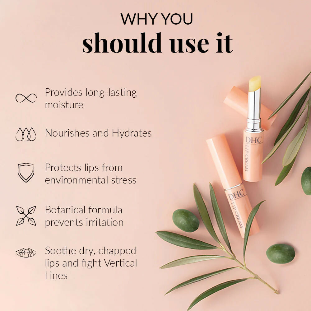 DHC Beauty Lip Cream (Lip Balm) For Dry Chapped Lips - Day Long Moisturizing Lip Mask | Grab2Buy