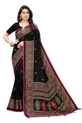 Vamika Black Jute Silk Mirror Work Saree | Grab2Buy