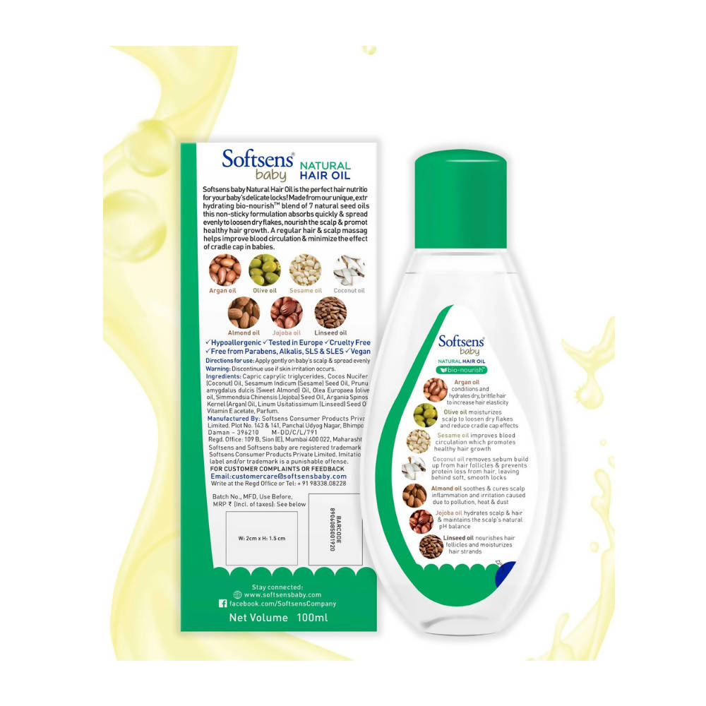 Softsens Baby Natural Hair Oil | Grab2Buy