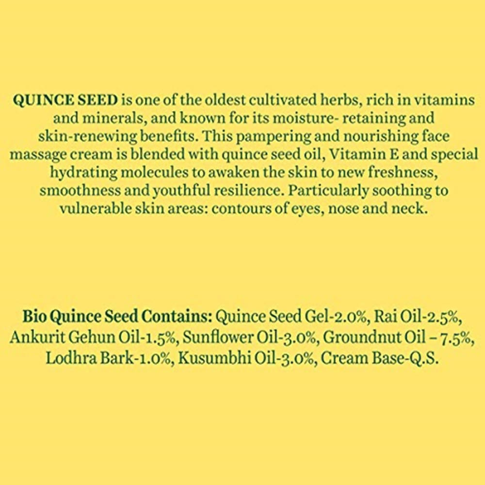 Biotique Advanced Ayurveda Quince Seed Anti-Ageing Face Massage Cream | Grab2Buy