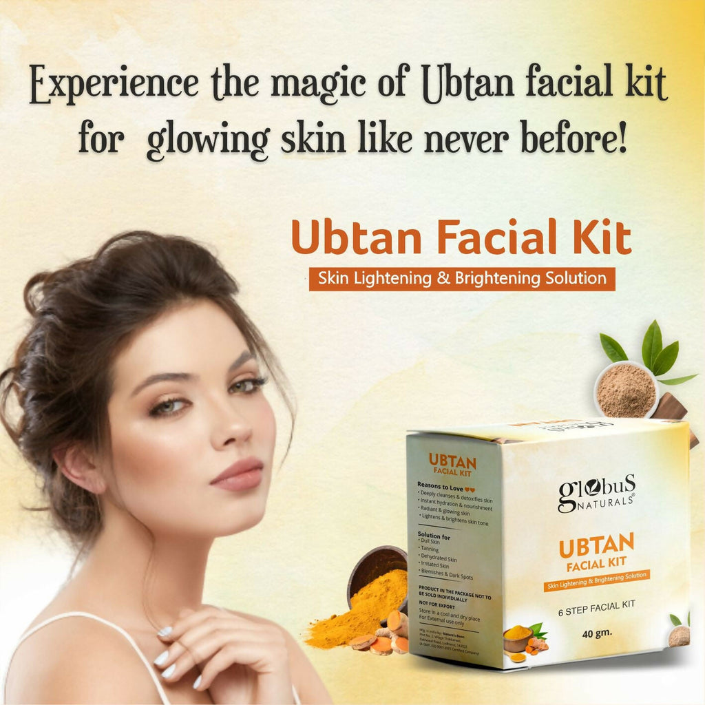 Globus Naturals Brightening Ubtan 6 Step Facial Kit | Grab2Buy