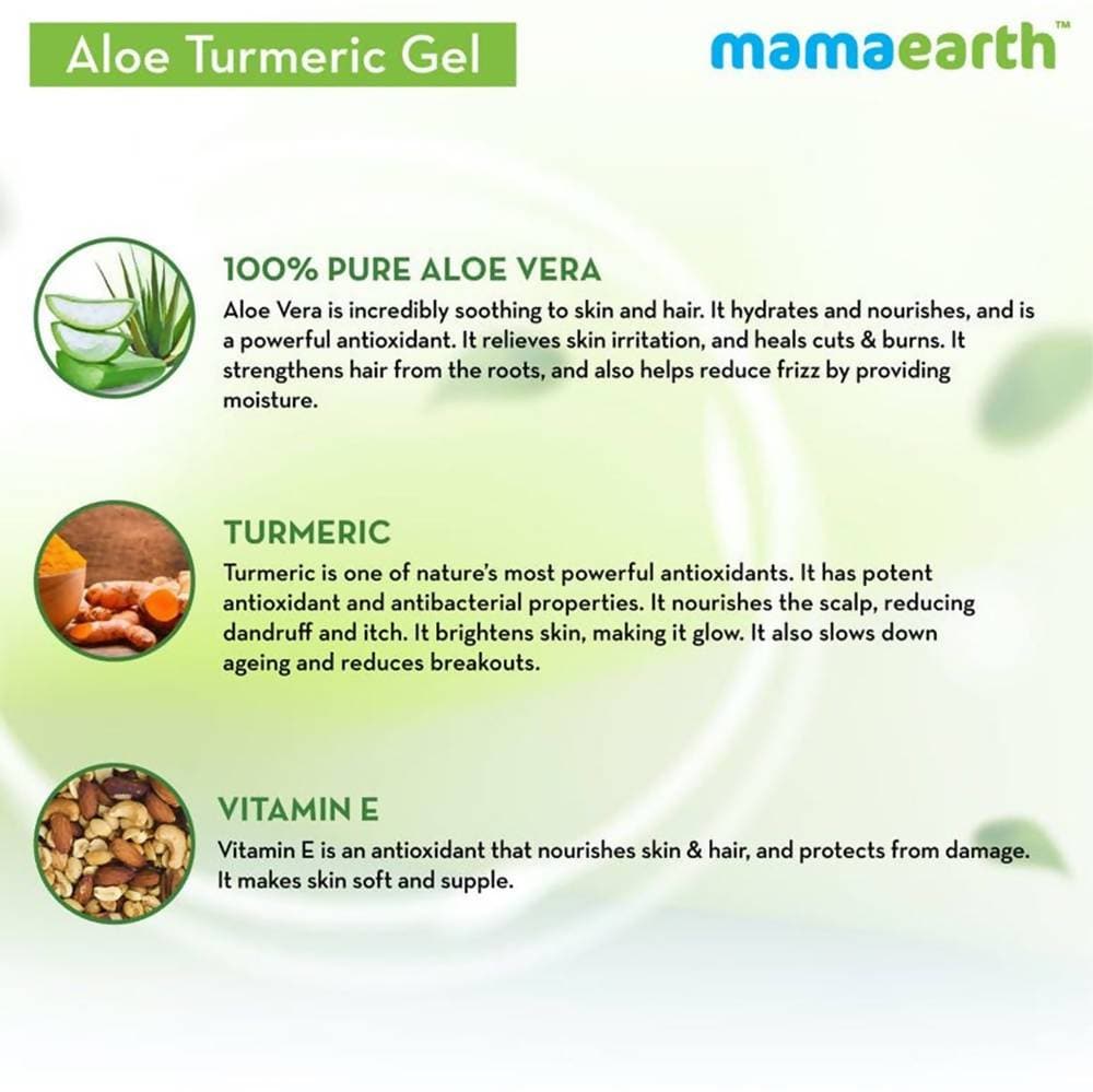 Mamaearth Aloe Turmeric Gel For Skin & Hair | Grab2Buy