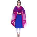 A R Silk Rani Color Chandna Orgenza Cotton Dupattas and Chunnis | Grab2Buy