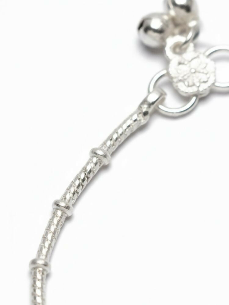 NVR Women Set of 2 Silver Plated Anklet | Grab2Buy