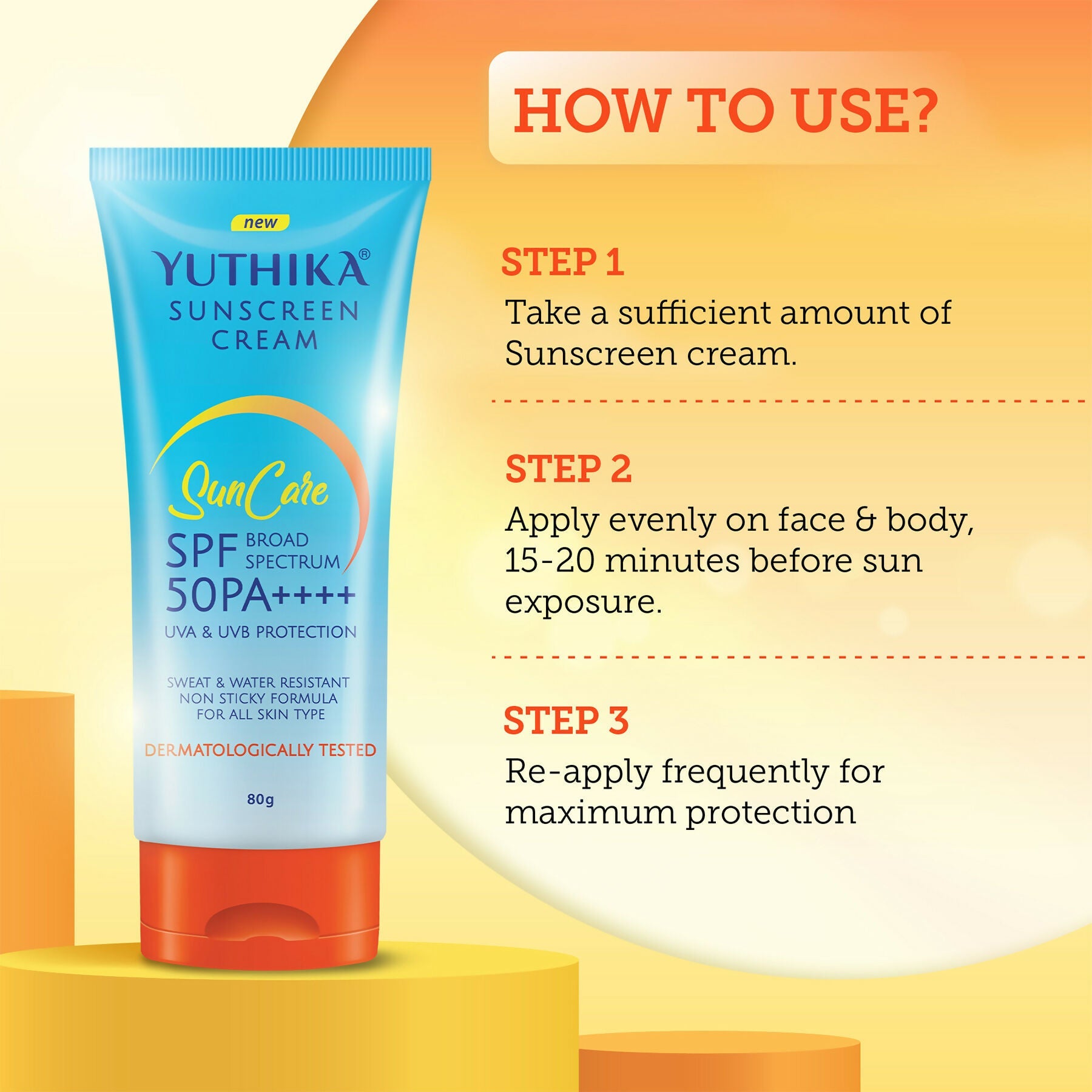 Yuthika Sunscreen Lotion SPF 50 PA+++ | Grab2Buy