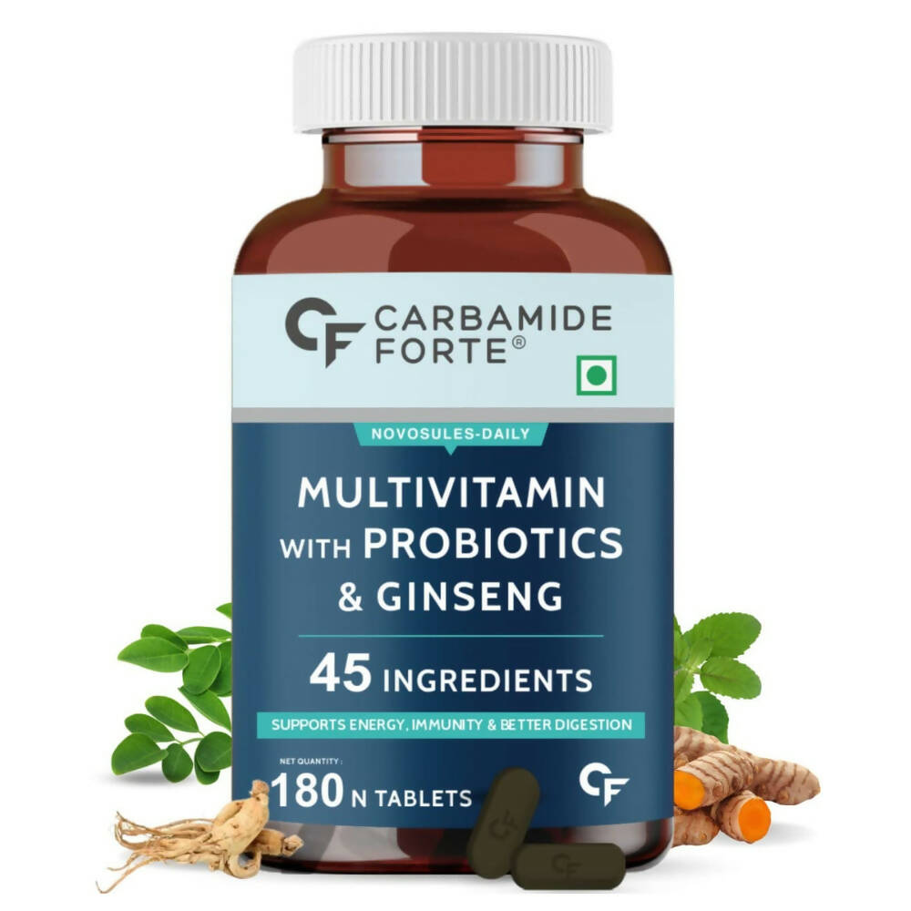 Carbamide Forte Multivitamin Tablets for Men & Women with Probiotics & Ginseng | Grab2Buy