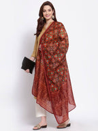 Myshka Women's Trendy Multi Cotton Silk Printed Casual Dupatta | Grab2Buy