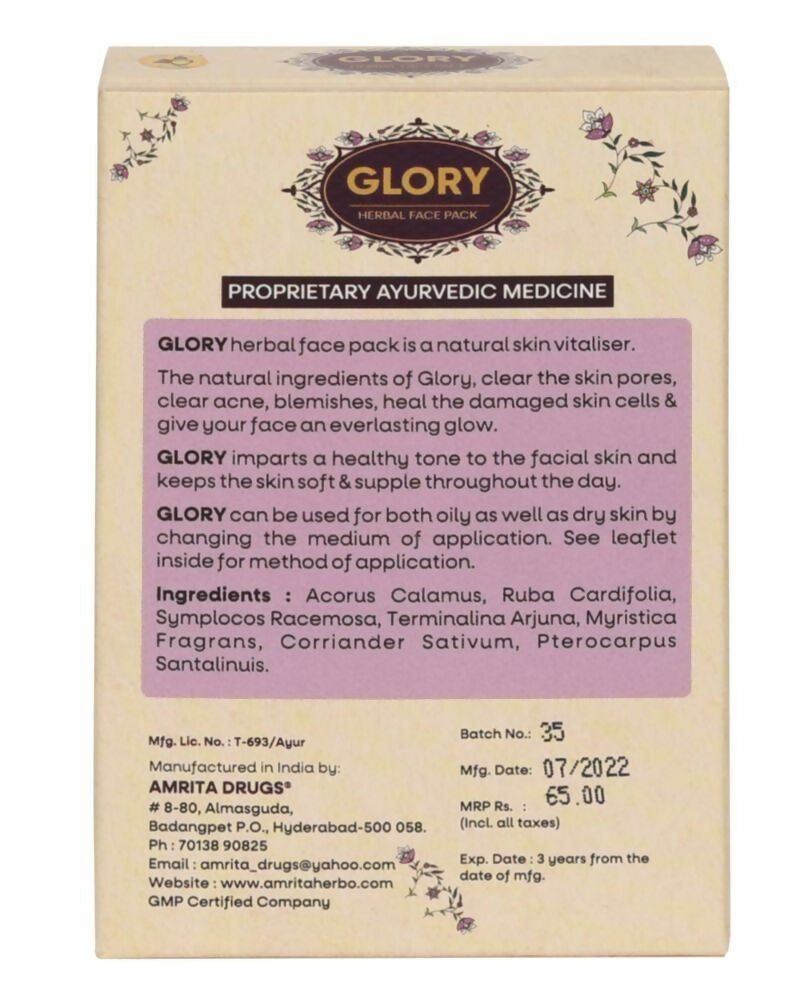 Amrita Glory Herbal Face Pack | Grab2Buy