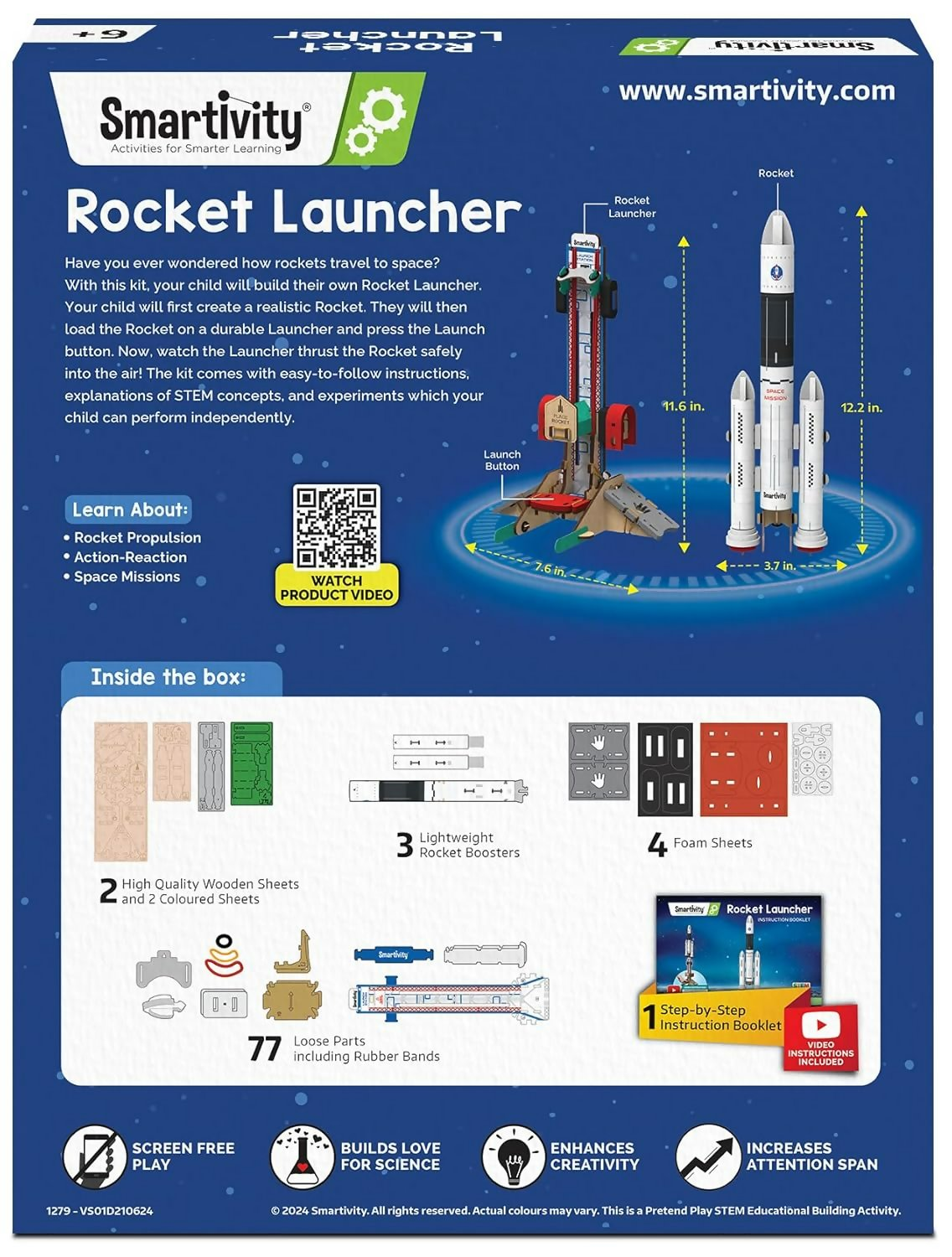 Smartivity Rocket Launcher Kit for Kids 6, 7, 8, 9, 10, 11, 12 Years Old | Grab2Buy