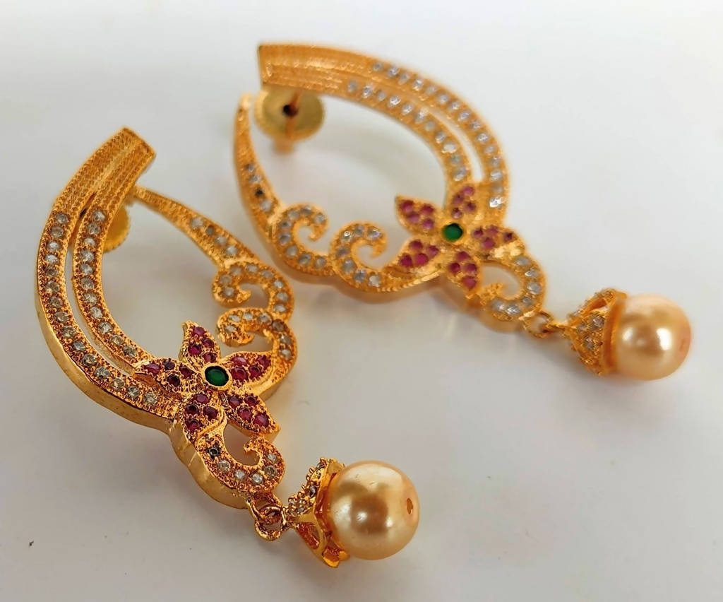 Multicolor Cz Designer Earrings | Grab2Buy
