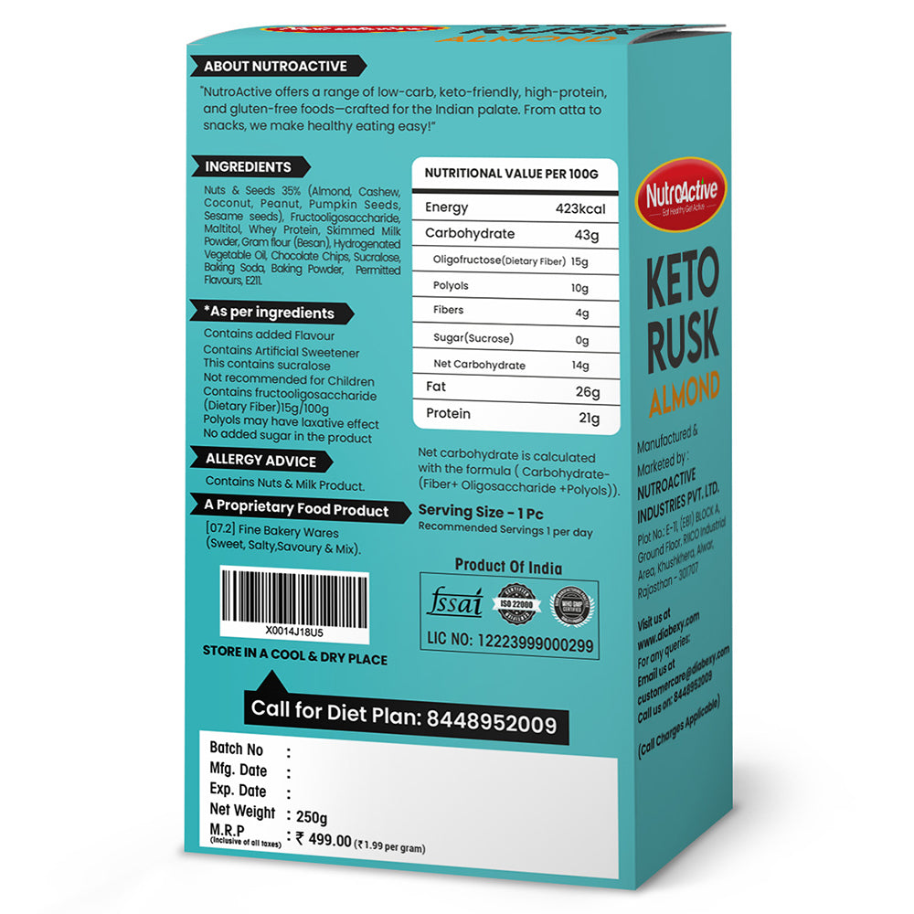 NutroActive Keto Breakfast Bar | Grab2Buy