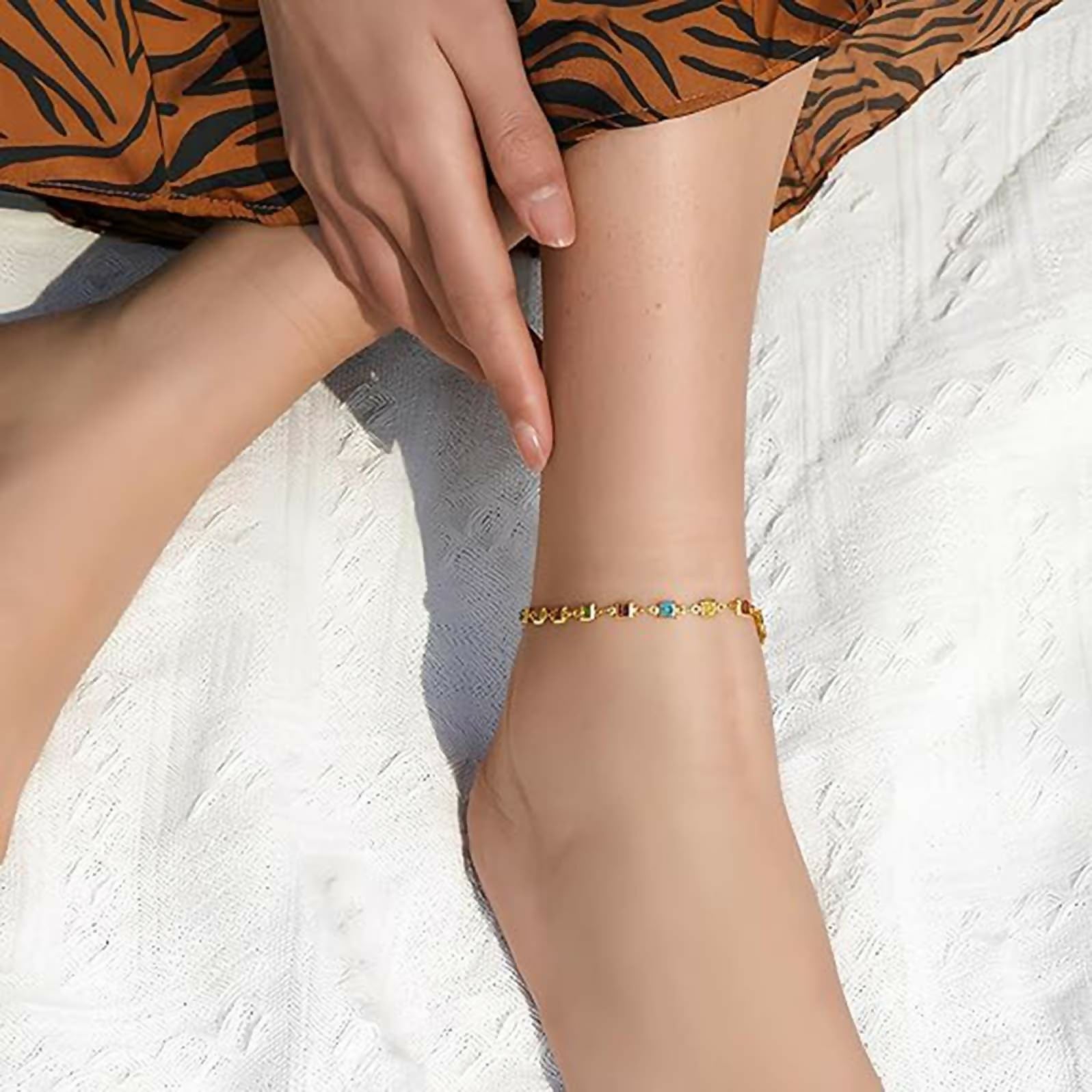 Joban Fashion Golden Alloy Anklet For Girl | Grab2Buy
