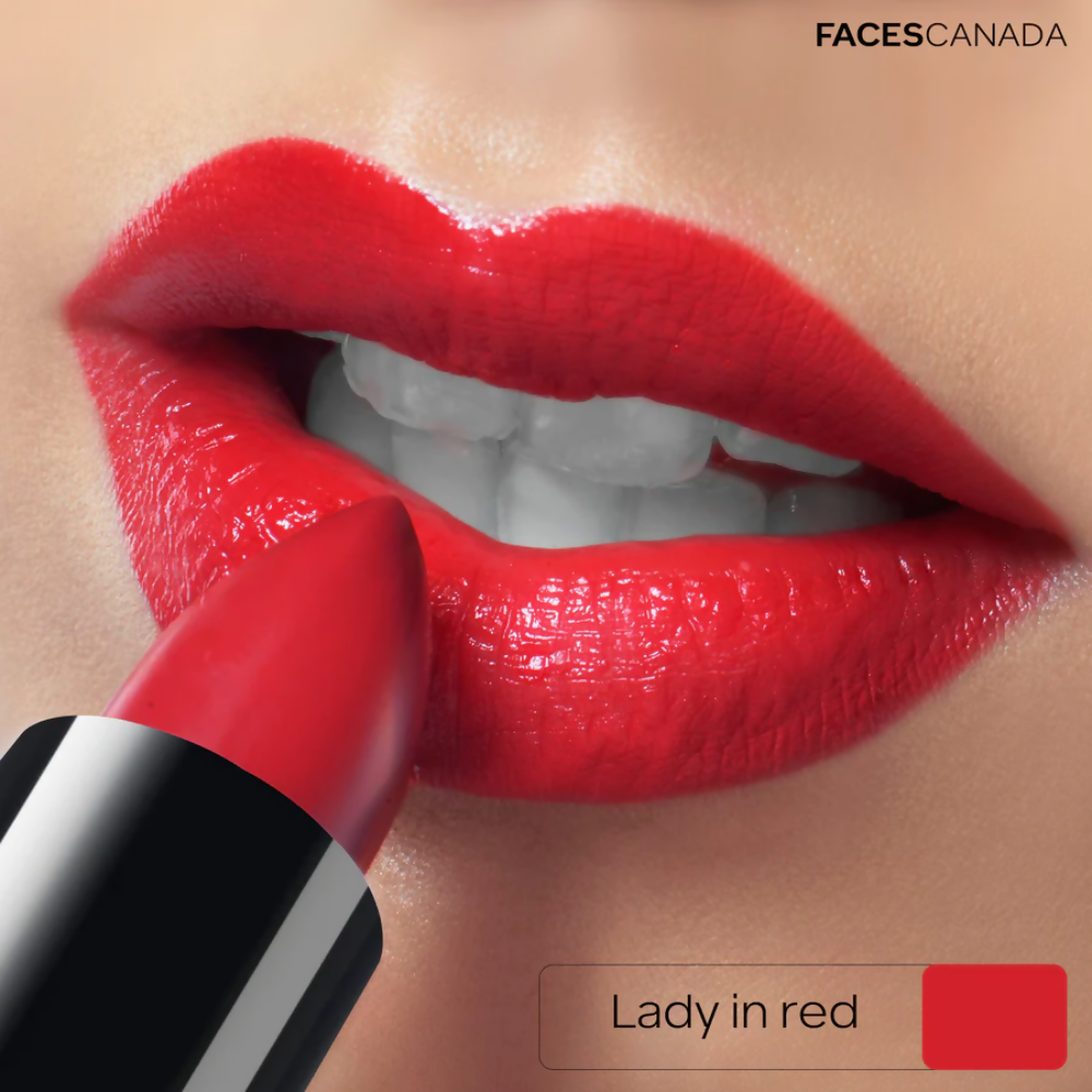 Faces Canada Creme Finish Lipstick - Lady In Red 11 | Grab2Buy