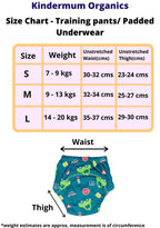 Kindermum Cotton Padded Pull Up Training Pants/Padded Underwear For Kids Peachy Star & Green Car-Set of 2 pcs | Grab2Buy