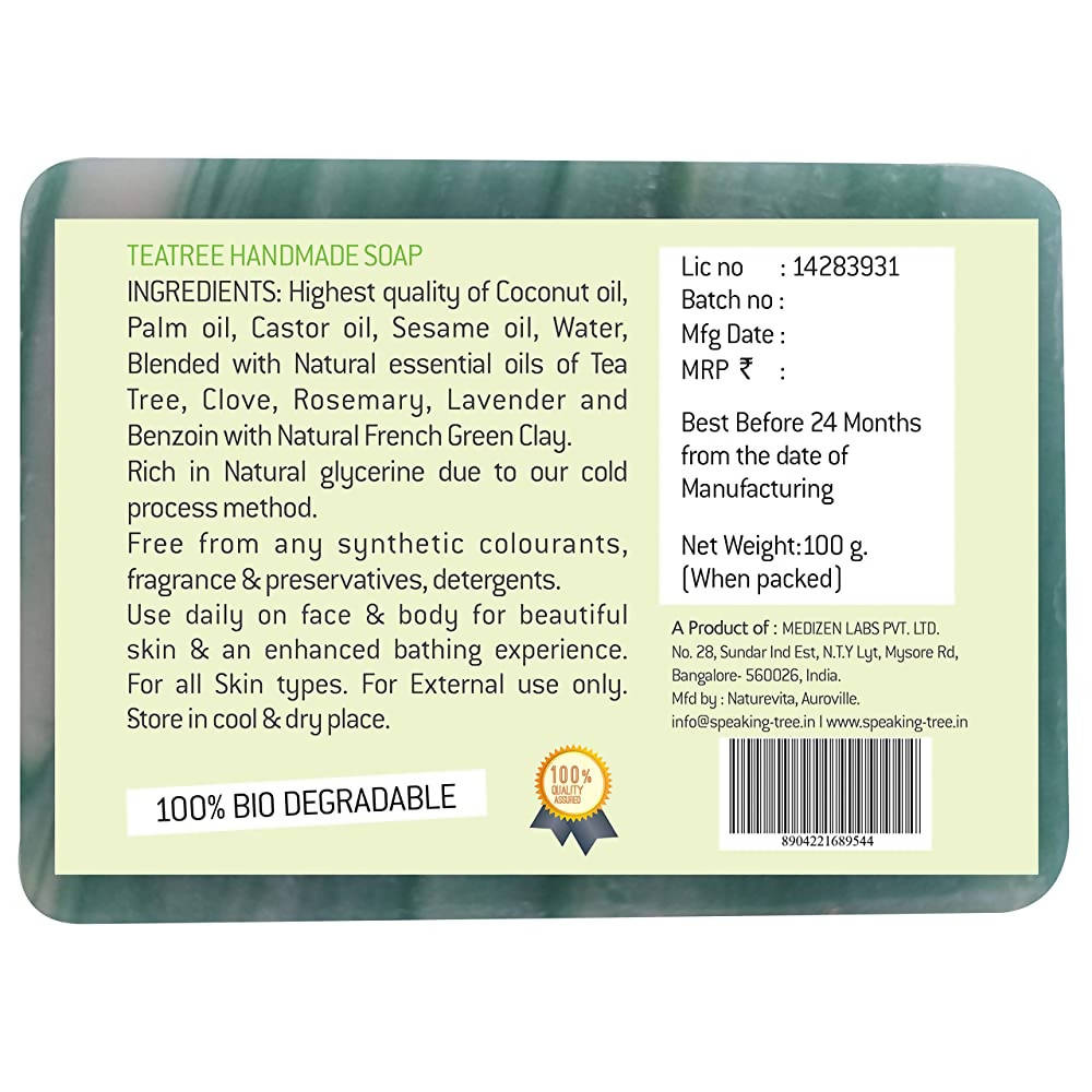 Speaking Tree Delightful Teatree Handmade Soap | Grab2Buy