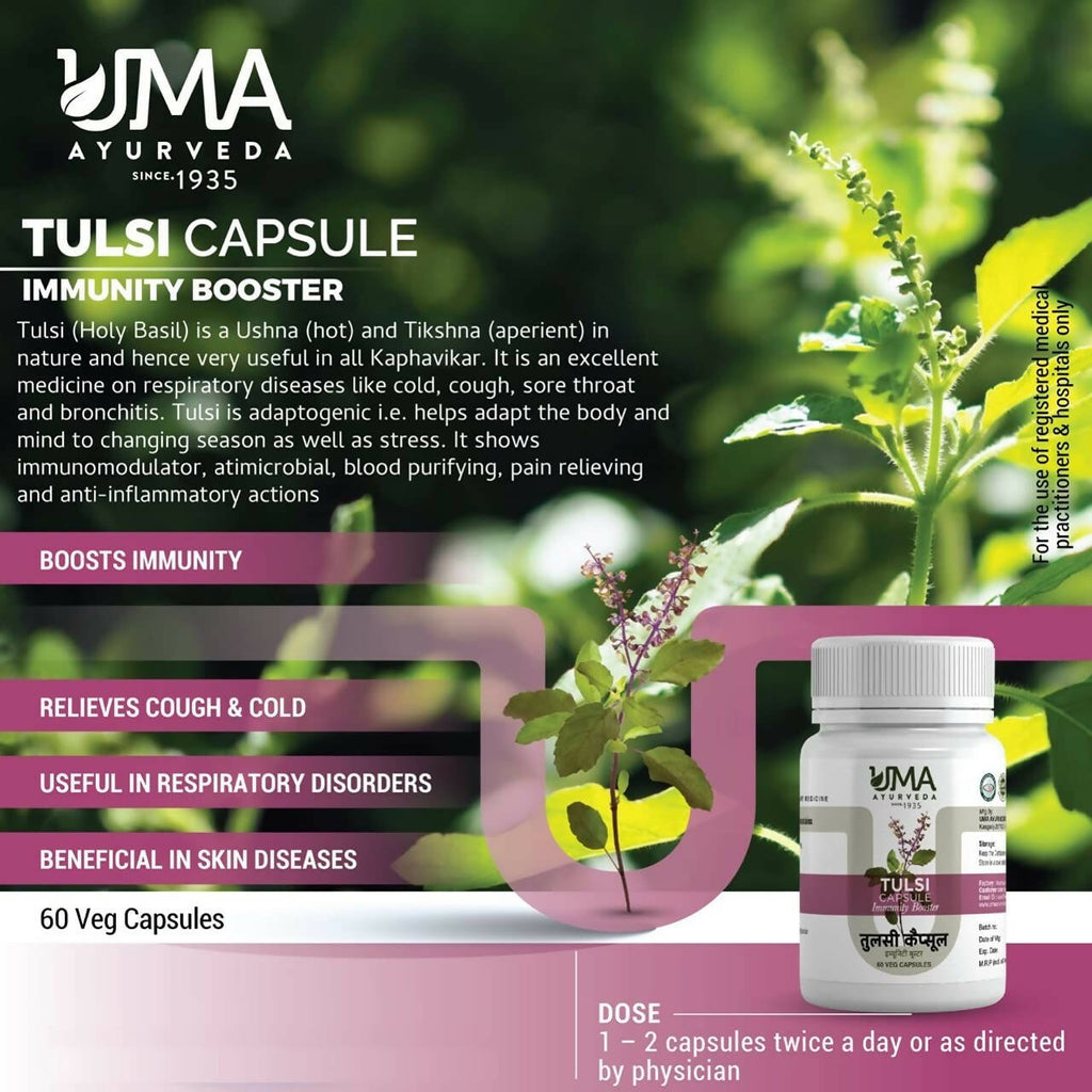 Uma Ayurveda Tulsi Capsules