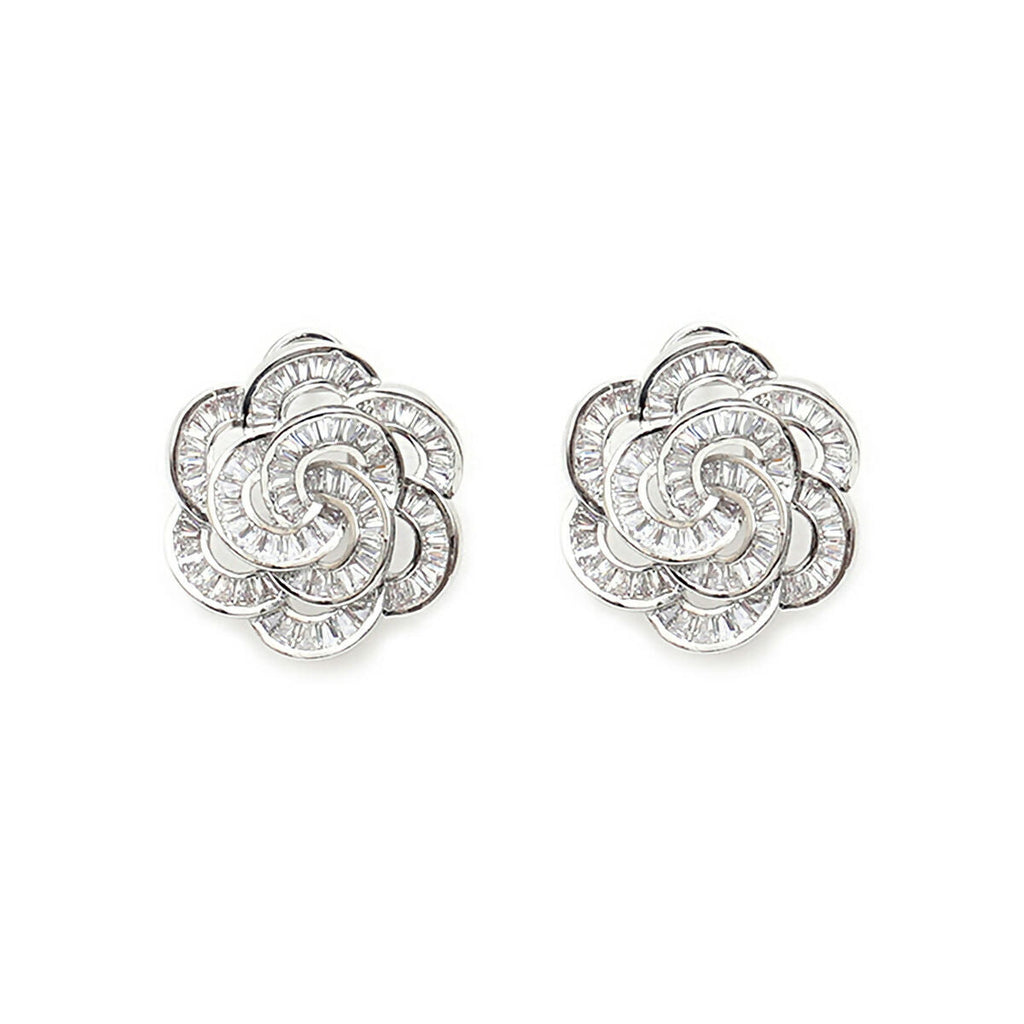 Flower Diamond Earrings- Ruby Raang | Grab2Buy