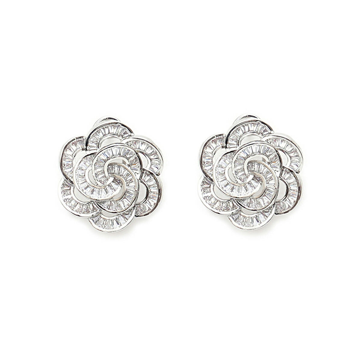Flower Diamond Earrings- Ruby Raang | Grab2Buy