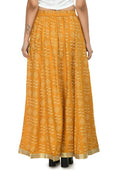 Mominos Fashion Moeza Cotton Mustard Color Printed Lehenga (Lancha) | Grab2Buy