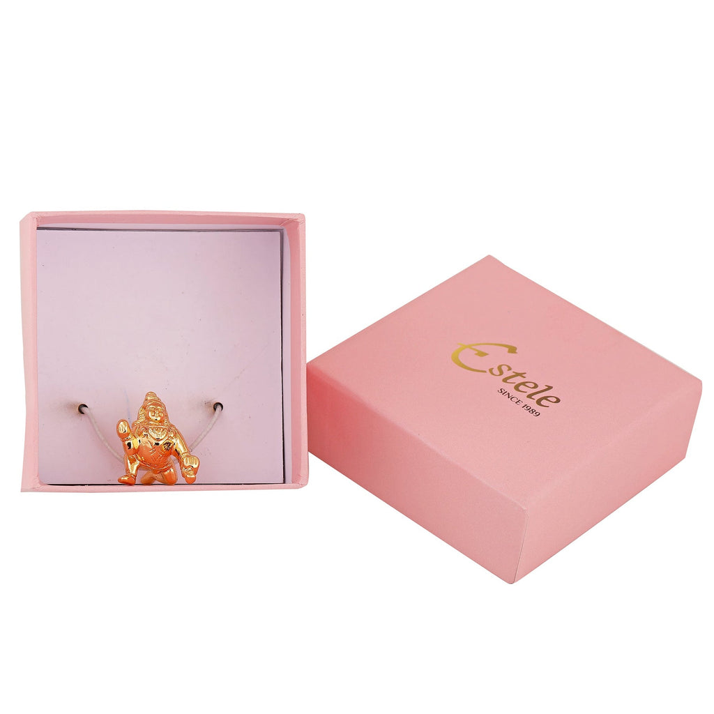 Estele Gold-Polished Divine Lord Krishna Idol for Home/Car Decor | Grab2Buy
