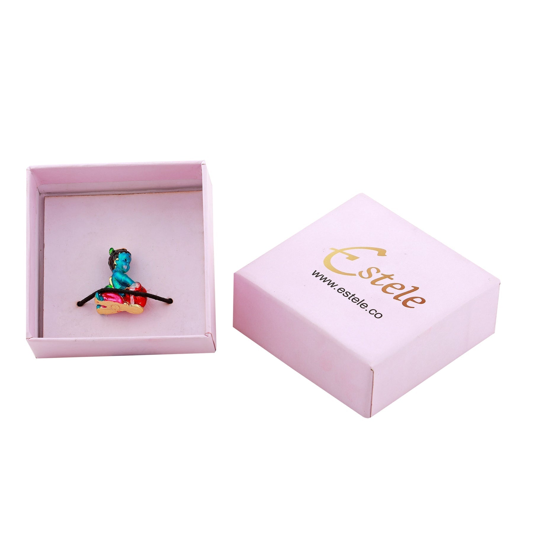 Estele Gold-Polished Divine Lord Krishna Idol for Home/Car Decor | Grab2Buy