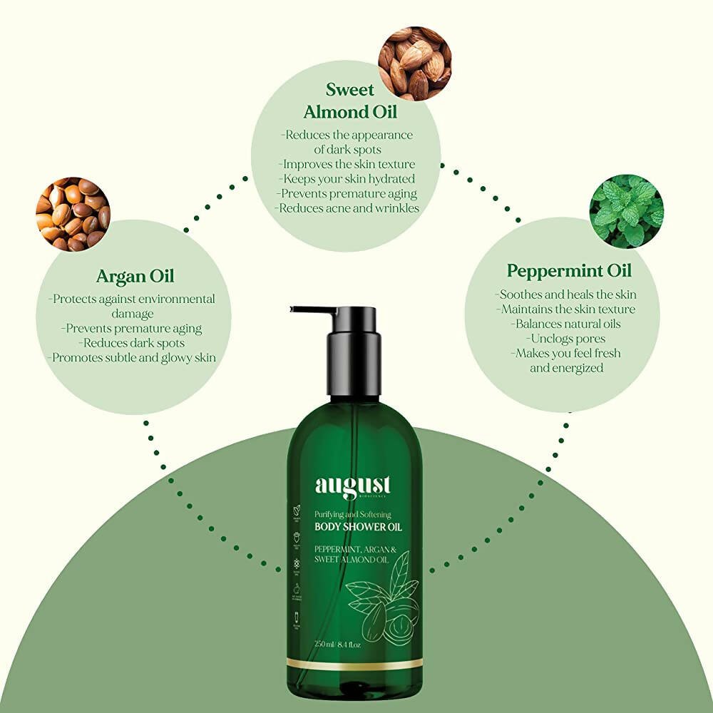 August Bioscience Purifying & Softening Body Shower Oil | Grab2Buy
