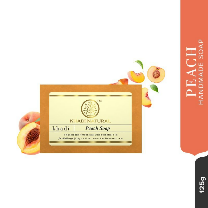 Khadi Natural Peach Handmade Soap | Grab2Buy