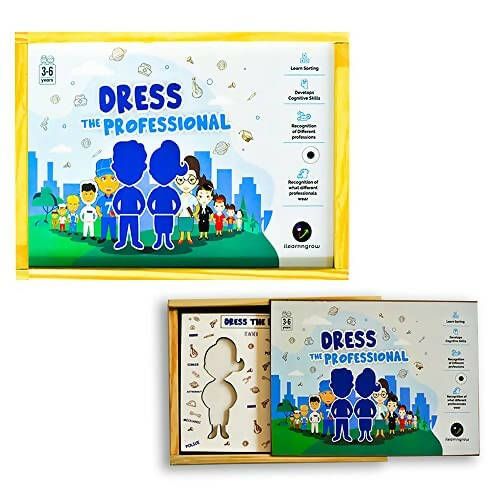 iLearnngrow Dress The Professional - Interactive & Fun Board Game for Recognition of Different Professions and Develop Cognitive Skills for Kids | Grab2Buy