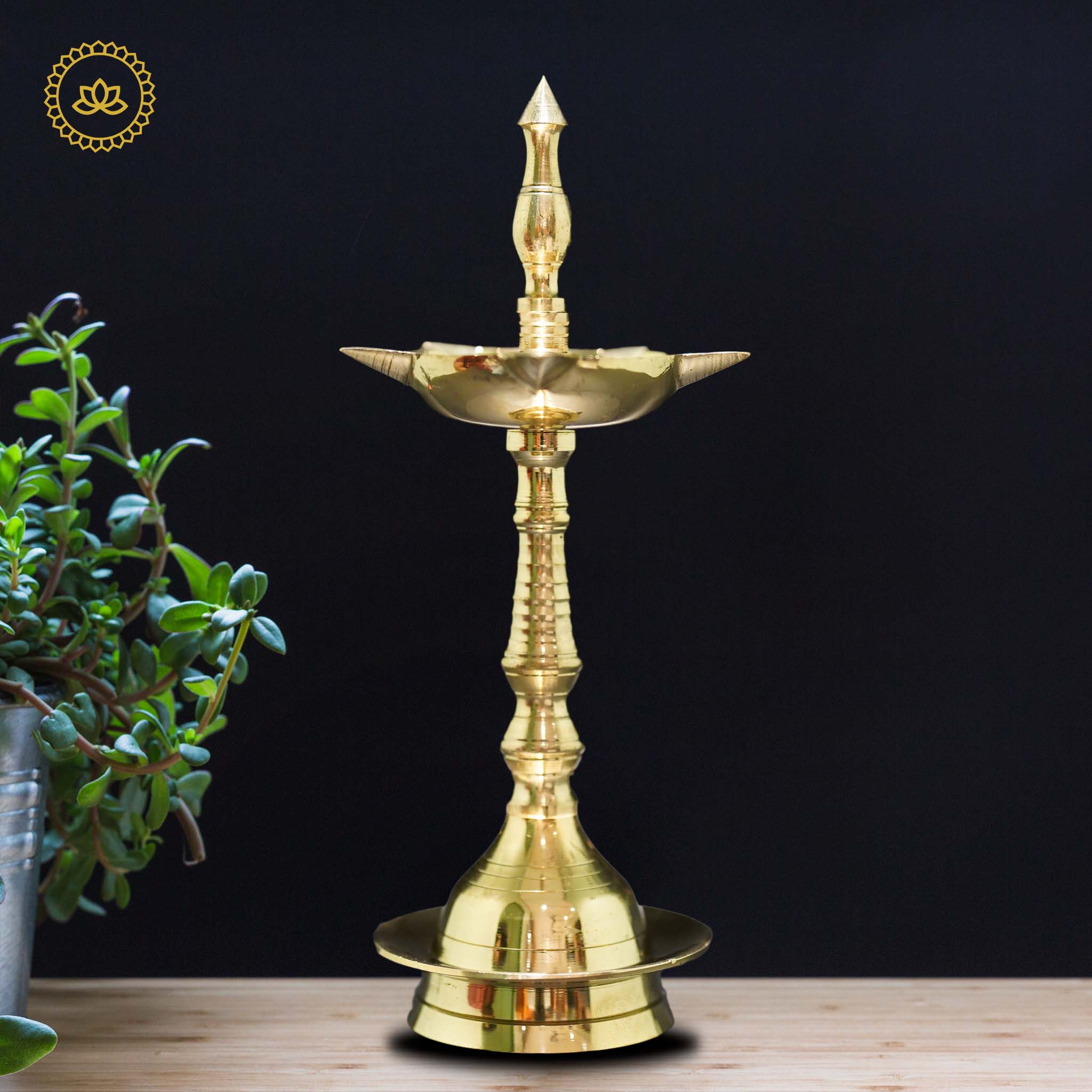 Kerala Deepa Brass 8.5": Embrace the Radiance of God's Own Country | Grab2Buy