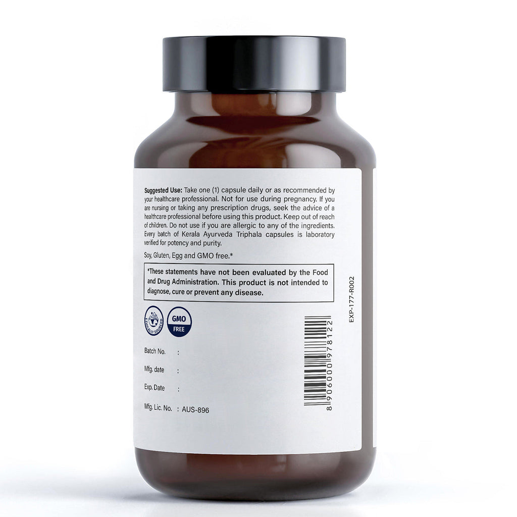 Kerala Ayurveda USA Triphala Veg Capsules | Grab2Buy